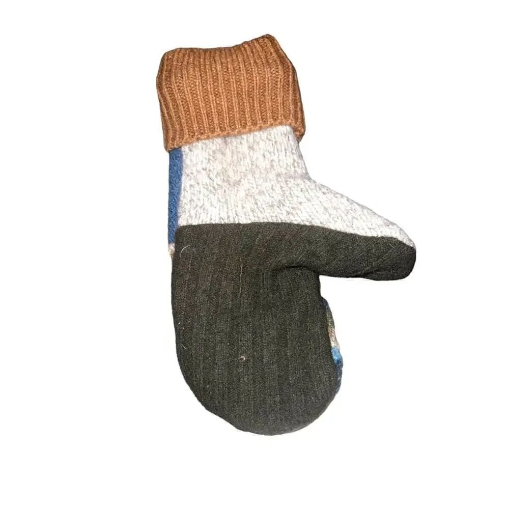 New Mittens on a Mission. Handmade Mittens using Upcycled Wool sweaters.